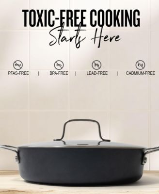 Maestro Stainless Steel & Nonstick Ceramic 7-Piece Cookware Set – PFAS, PFOA & PTFE-Free