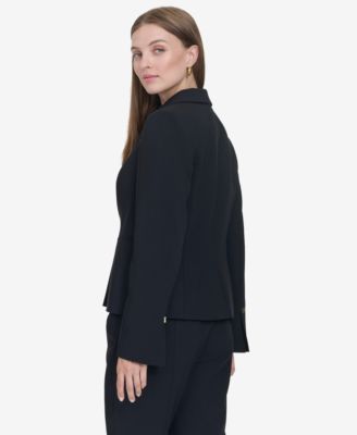 Women's Logo-Hardware Single-Button Blazer