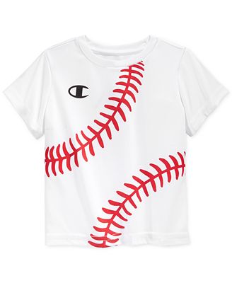 Champion Baby Boys' Short-Sleeve Baseball Stitch T-Shirt - Shirts ...