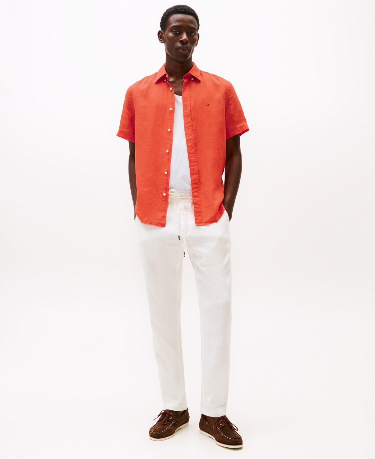 Tommy Hilfiger Regular Fit Pigment In Brilliant Orange