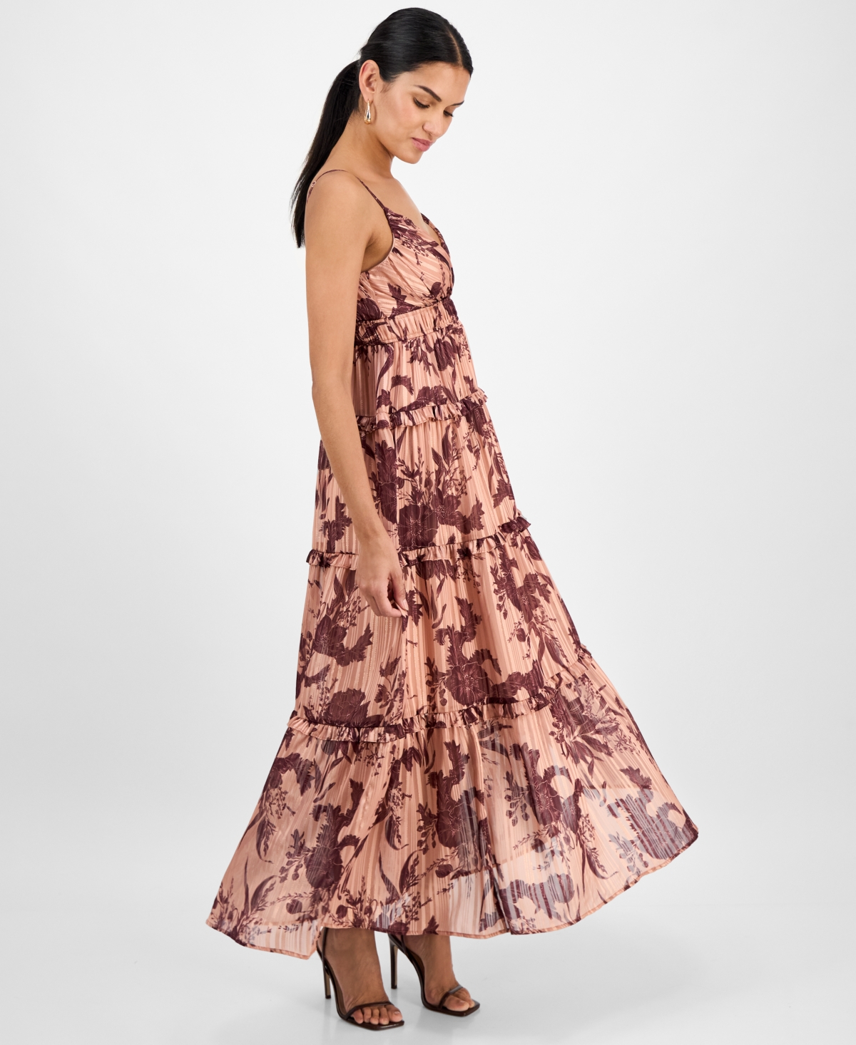 Rachel Rachel Roy Women's Chloe Floral-chiffon Tiered Maxi Dress