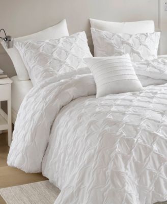Bailey Diamond Pucker Woven 4-Pc. Comforter Set, King/California King