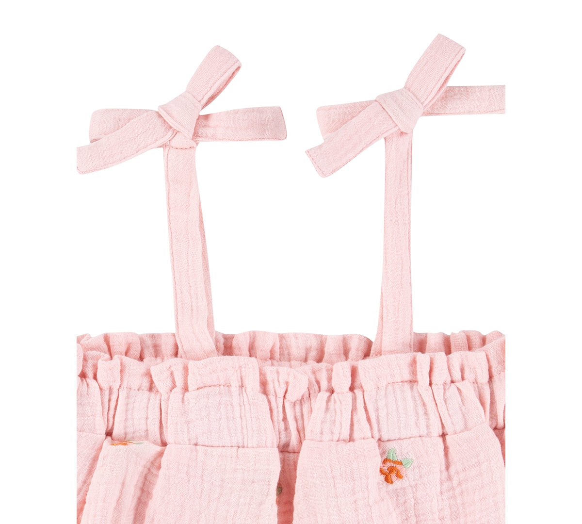 Shop Levi's Baby Girls Cotton Tie-detail Tank Top & Shorts, 2 Piece Set