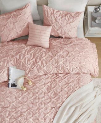 Bailey Diamond Pucker Woven 4-Pc. Comforter Set, Full/Queen