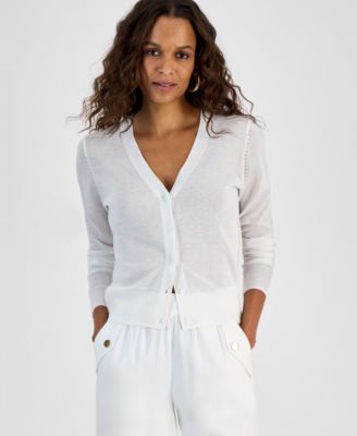I.N.C. International Concepts - Petite Button-Front Cardigan