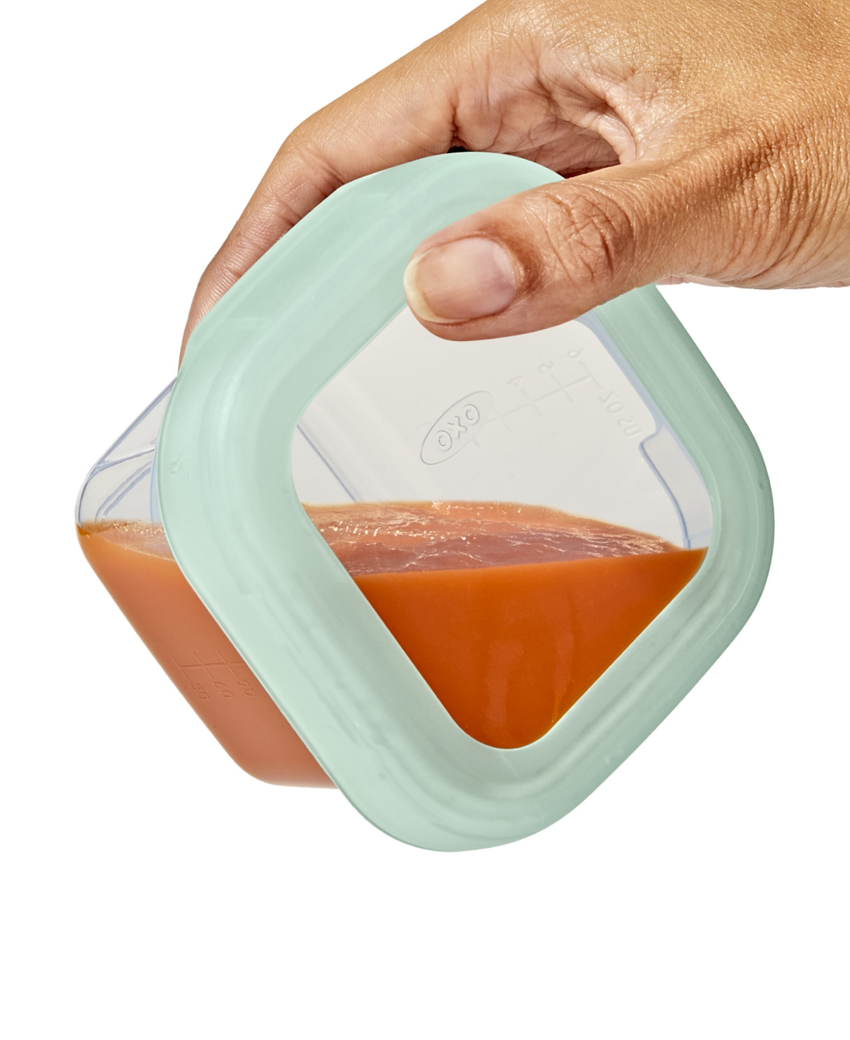 Oxo Tot Baby Blocks Freezer 4-pack Storage Containers In Opal