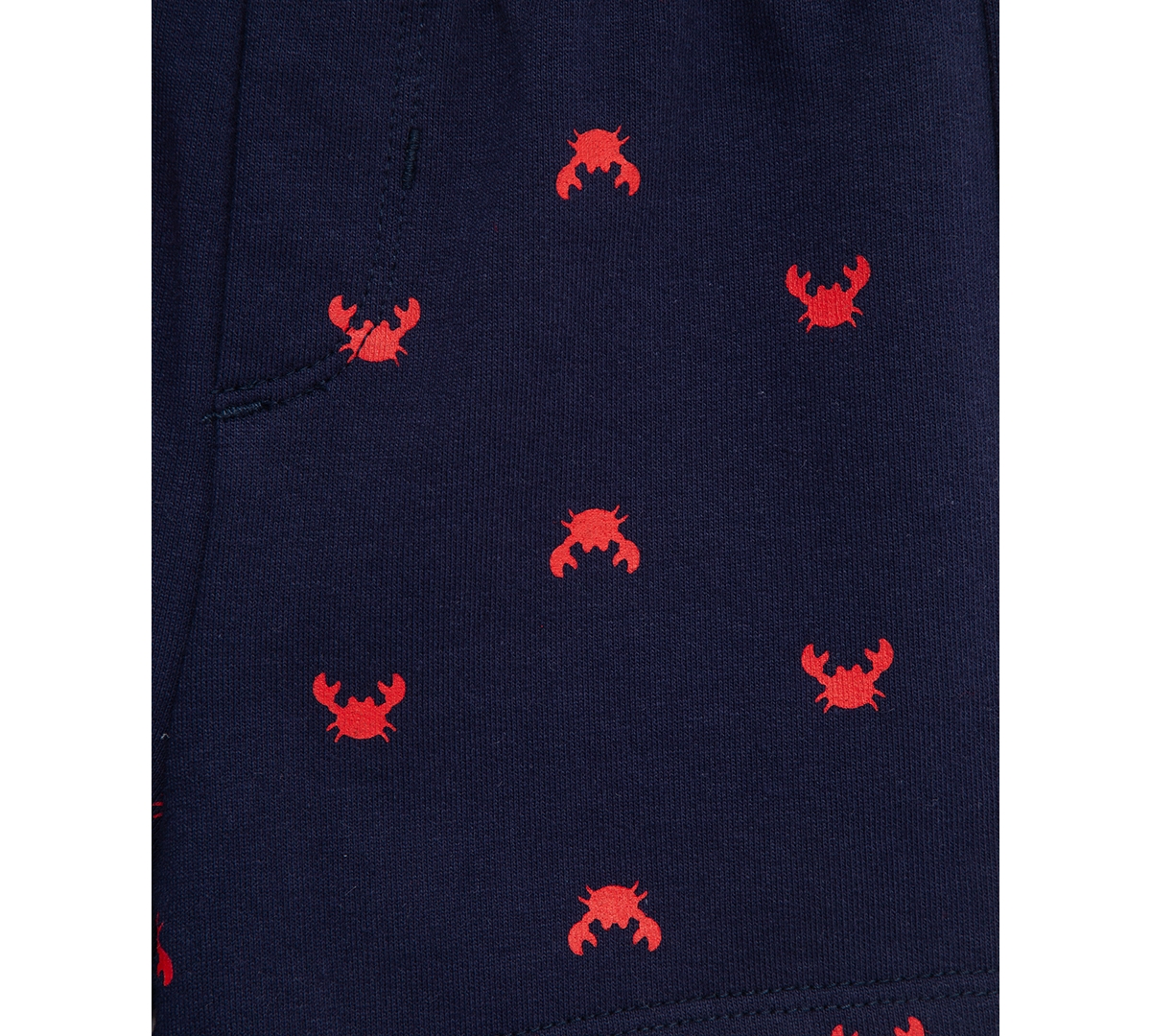 LITTLE ME BABY BOYS 2-PC. CRAB STRIPE BODYSUIT & SHORTS SET 