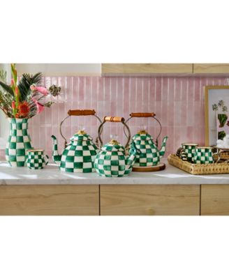 Emerald Check 3-Qt. Tea Kettle