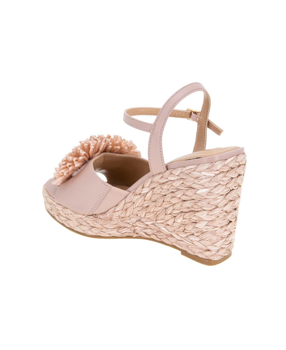 Bcbgeneration Erika Braided Wedge Sandal In Adobe Rose