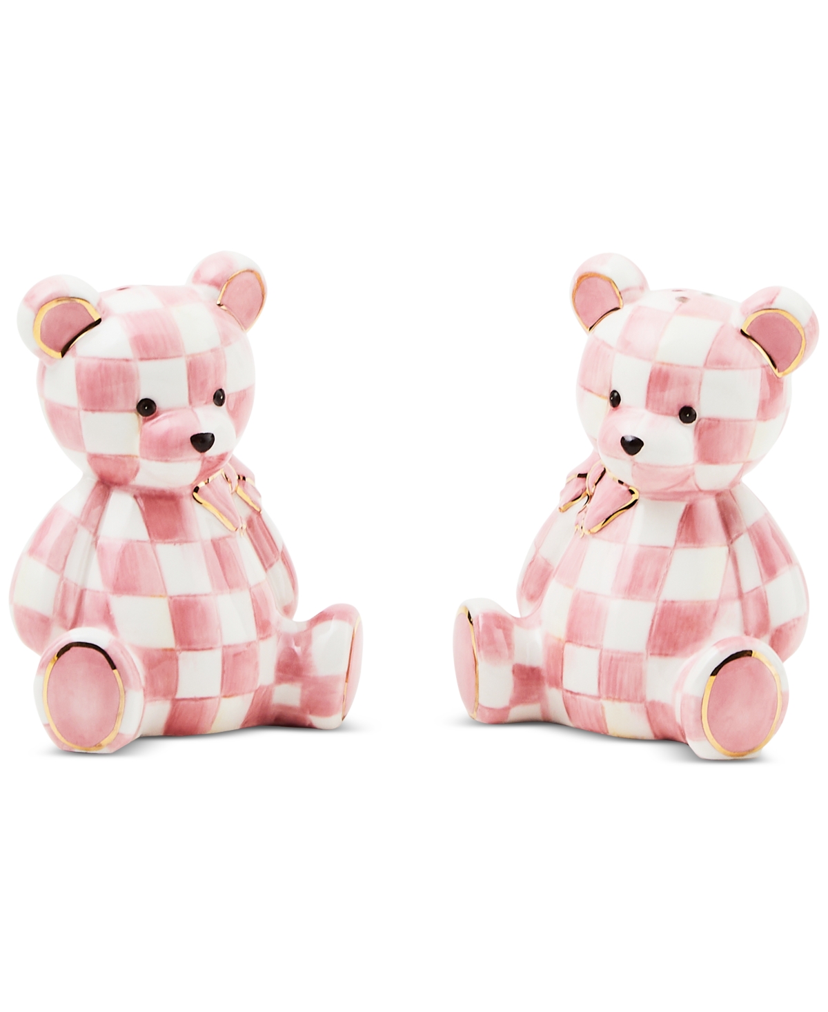 Mackenzie-childs Rosy Bear Salt & Pepper Set In No Color