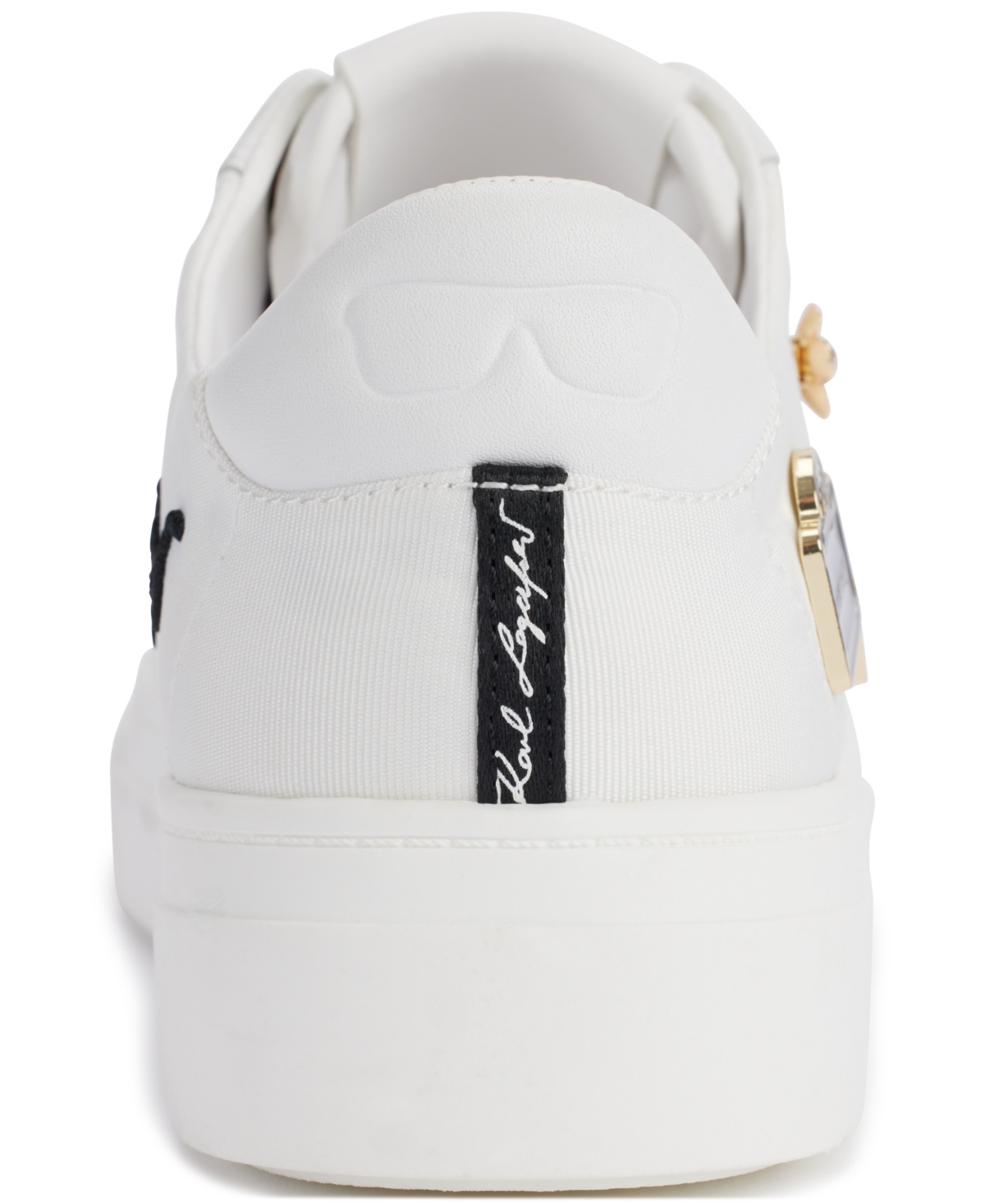 Shop Karl Lagerfeld Women's Cate Rue Pins Lace-up Sneakers In Bright White