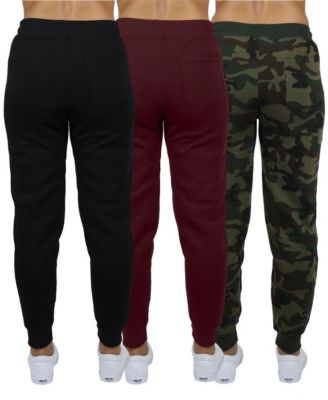 Women's Loose-Fit Fleece Jogger Sweatpants 3-Pack