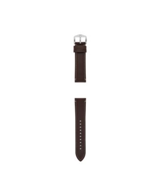 Men's Brown Leather Watch Band, 22mm