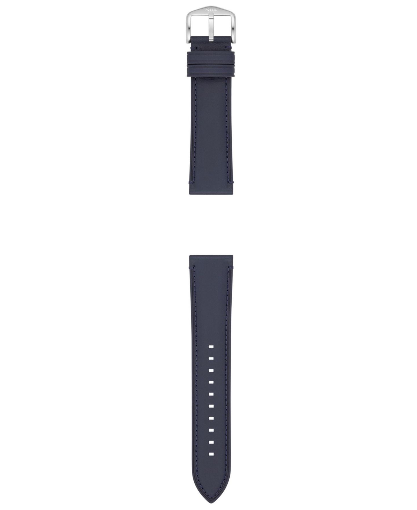 Мужской ремешок для часов Fossil Men Blue Leather Watch Band, 22mm — фото 2