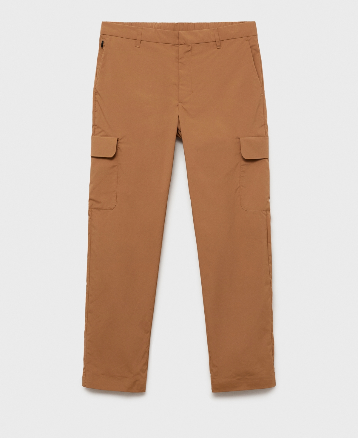 Mango Thermoregulating Slim Comfort Stretch Cargo Pants In Brown