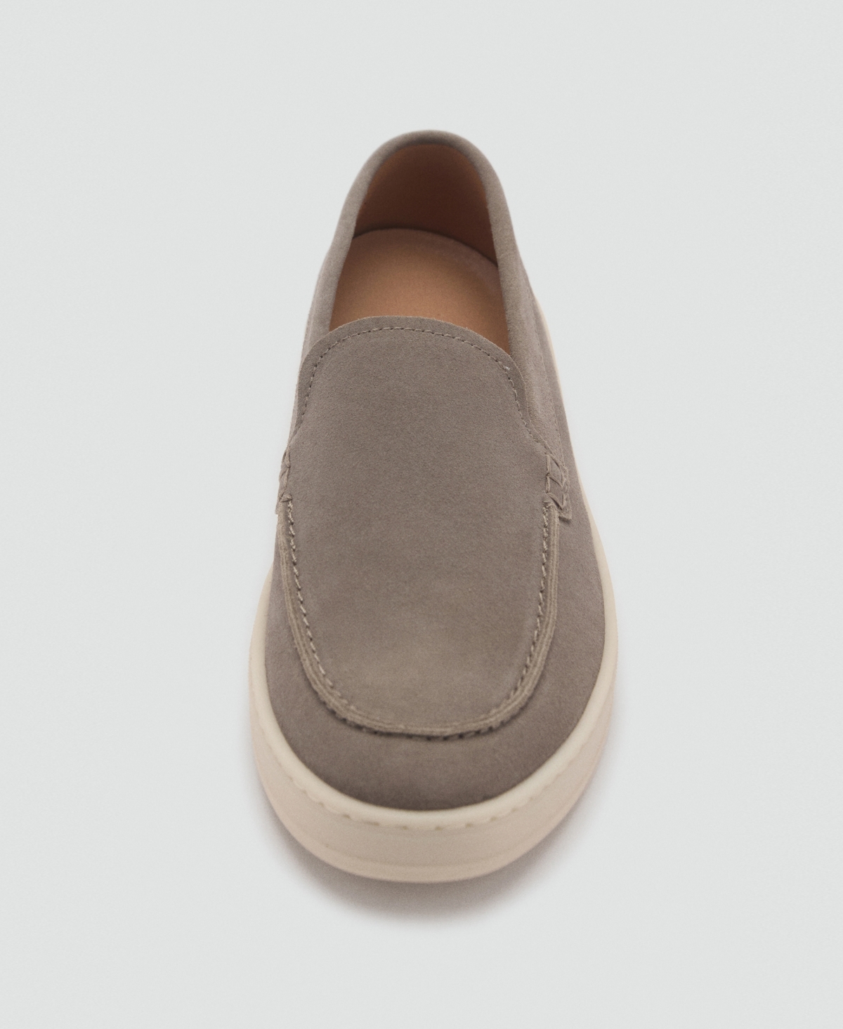 Mango Men's Split Leather Shoes In Gray