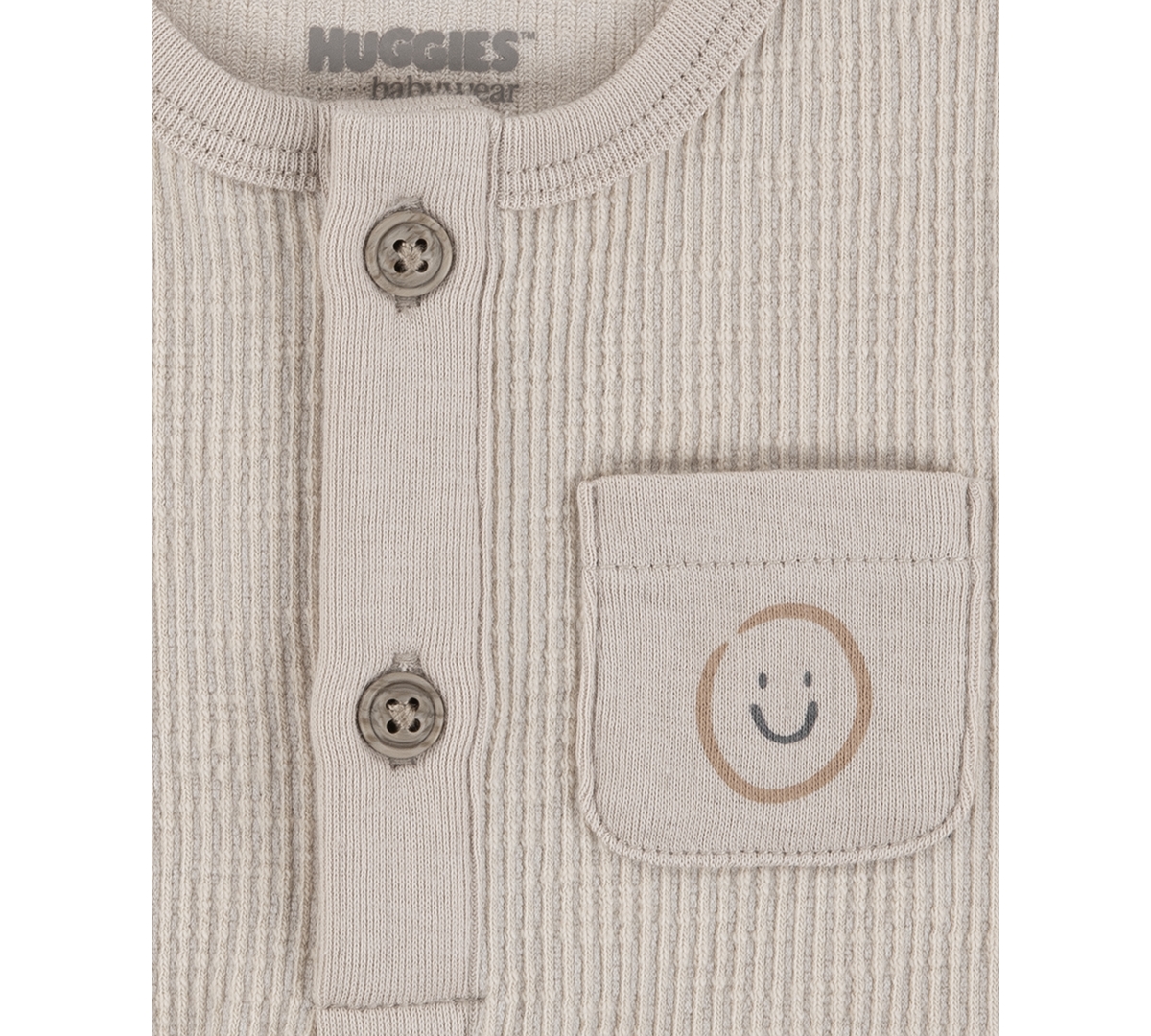 Huggies Baby Boys Sleeveless Romper In Beige