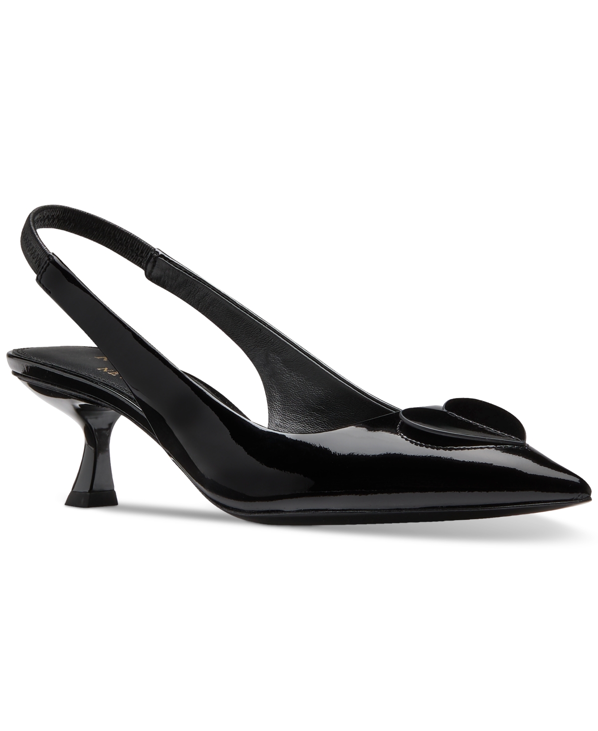 Kate Spade New York Lover Slingback Pointed Toe Kitten Heel Pump In Black