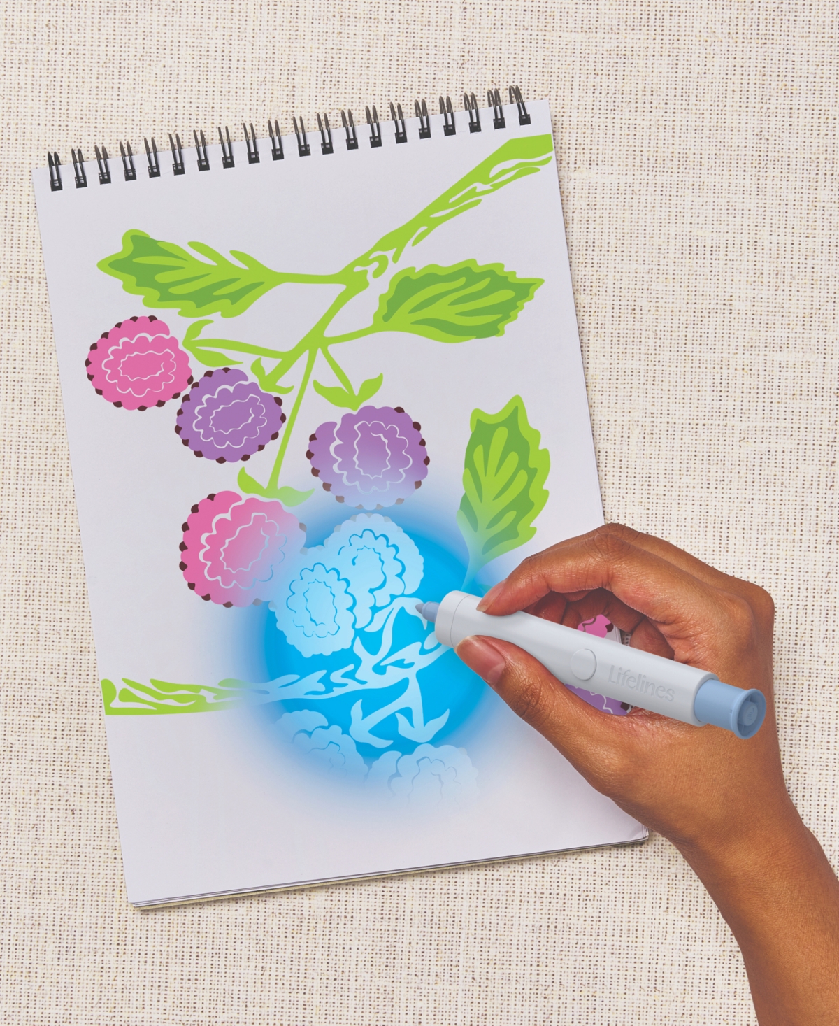 Lifelines Flowart Ultraviolet Art Kit In Multi