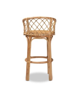 21" Rattan Orchard Modern Bohemian Counter Stool