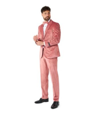 Men's Christmas Tuxedo - Velvet X- Mas Holiday Outfit - Slim Fit - Includes Blazer, Pants and Bow Tie