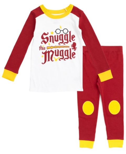 Harry Potter Baby Boys 2-Piece Pajama Shirt and Pants Set, цвет: Бордовый / Жёлтый