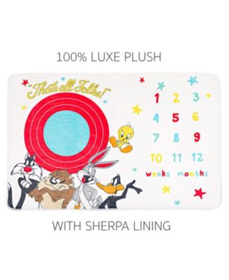 Baby Boys Bodysuit and Monthly Milestone Blanket 4 Piece