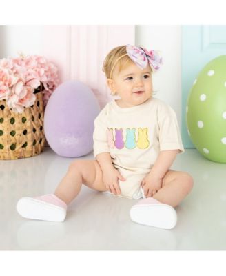 Baby Girl's Coquette Easter Bunny Tulle Bow Baby Headband