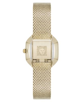 Women's Quartz Estate Octagonal Black and Gold-Tone Stainless Steel Mesh Bracelet Watch, 24mm