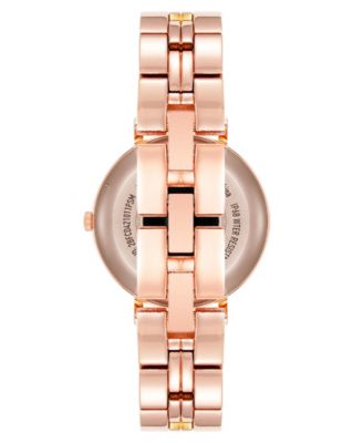 Women's Connect It Prism Smartwatch with Rose Gold-Tone Metal Alloy and Pink Silicone Band, 30mm