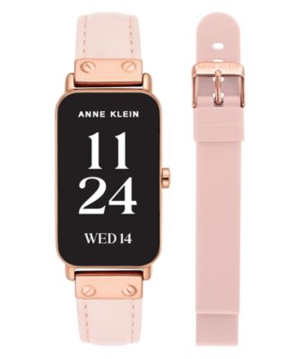 Women's Connect It Illume Smartwatch with Pink Leather and Pink Silicone Band, 37mm