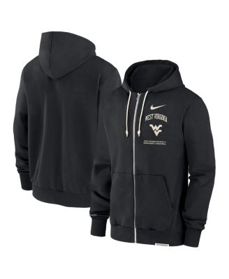 Nike - Men's Black West Virginia Mountaineers On-Court Performance Full-Zip Hoodie