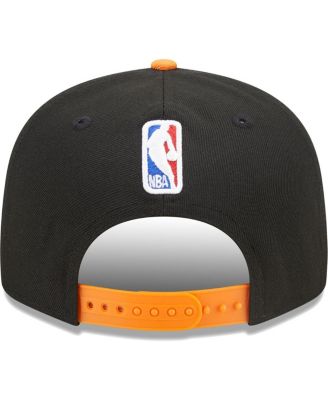 Men's Black/Orange Phoenix Suns Jersey Hook Statement Edition 9FIFTY Snapback Hat
