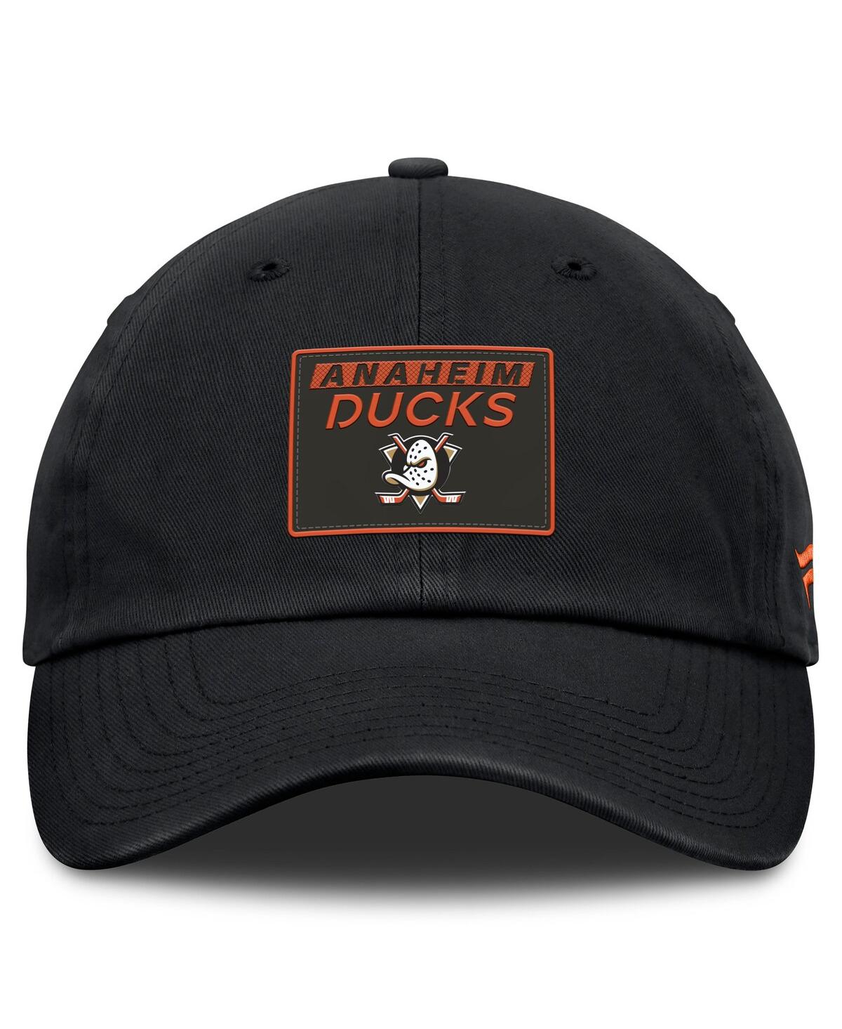 Fanatics Men's Black Anaheim Ducks Authentic Pro Prime Adjustable Hat In Black