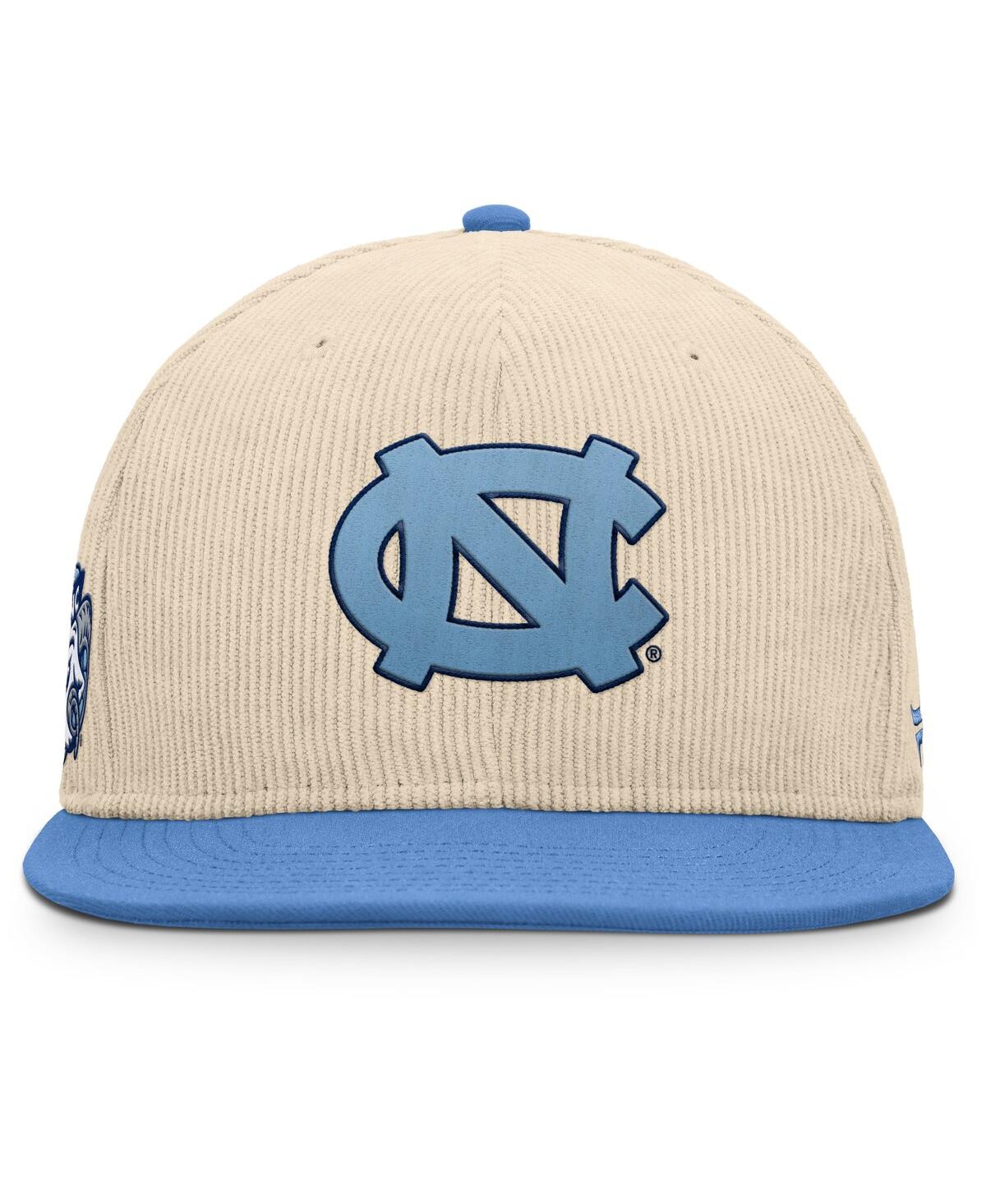 Fanatics Men's Tan North Carolina Tar Heels Catcher Snapback Hat In Tan