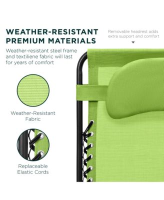 Oversized Zero Gravity Chair, Folding Outdoor Patio Recliner w/ Cup Holder