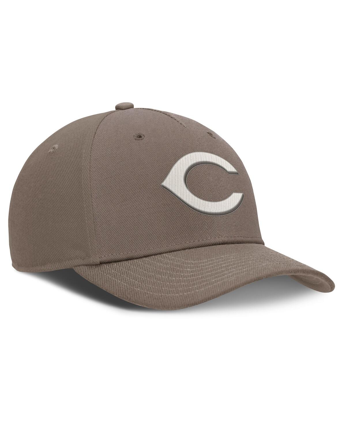 Nike Cincinnati Reds Rise  Men's Dri-fit Mlb Adjustable Hat In Brown