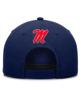 Men's Navy Ole Miss Rebels Foul Ball Rope Adjustable Hat