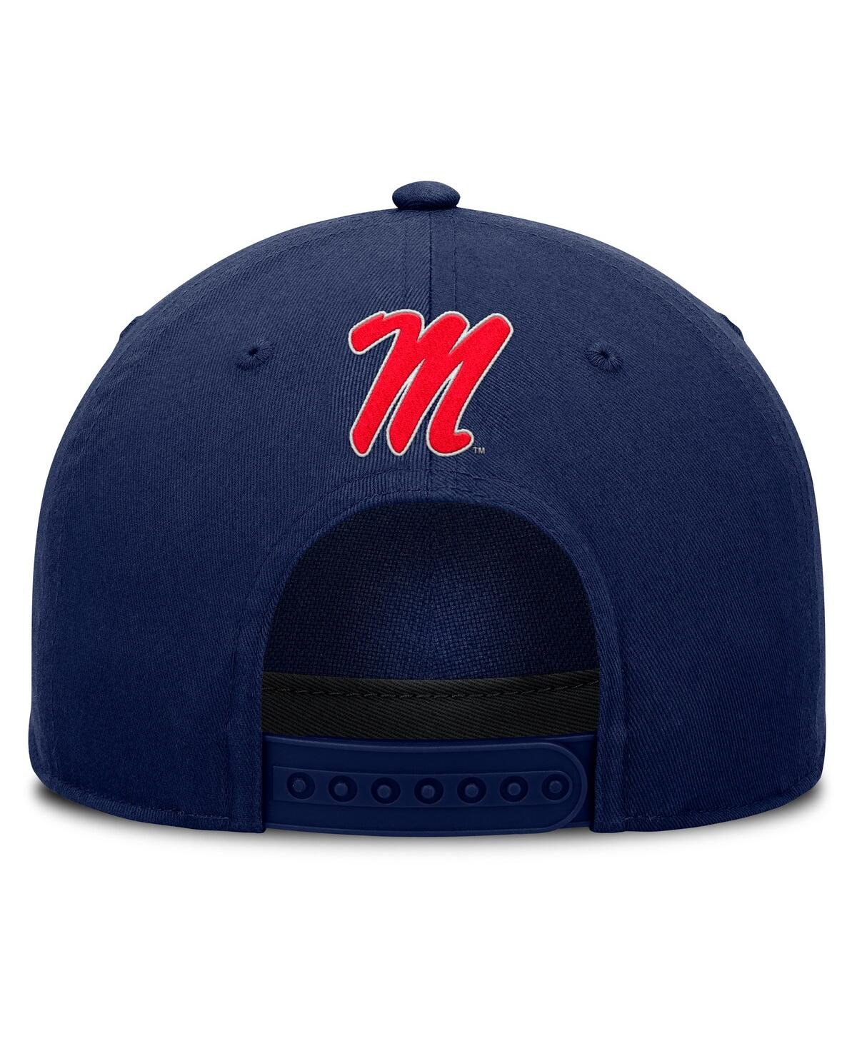 Fanatics Men's Navy Ole Miss Rebels Foul Ball Rope Adjustable Hat In Navy