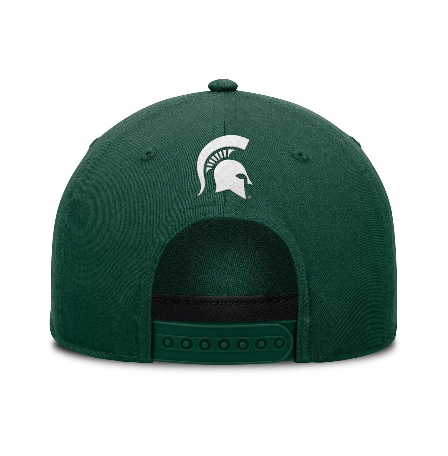 Мужская кепка Fanatics Green Michigan State Spartans Foul Ball Rope Adjustable Hat — фото 3