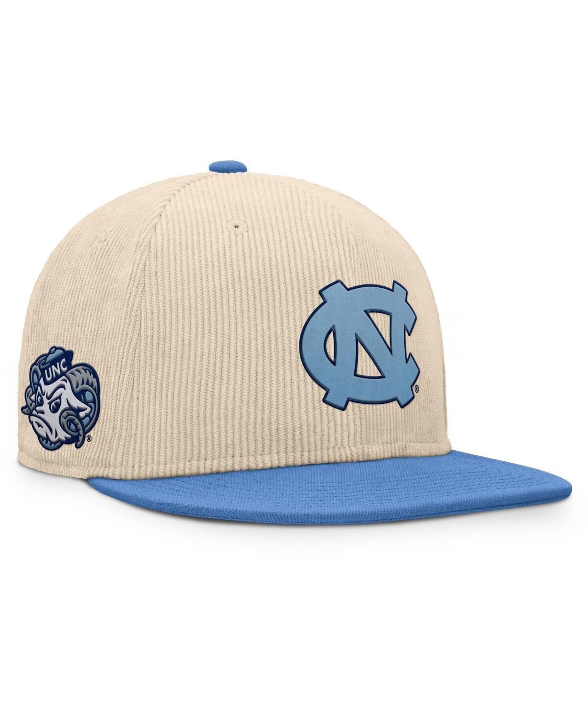 Fanatics Men's Tan North Carolina Tar Heels Catcher Snapback Hat In Tan