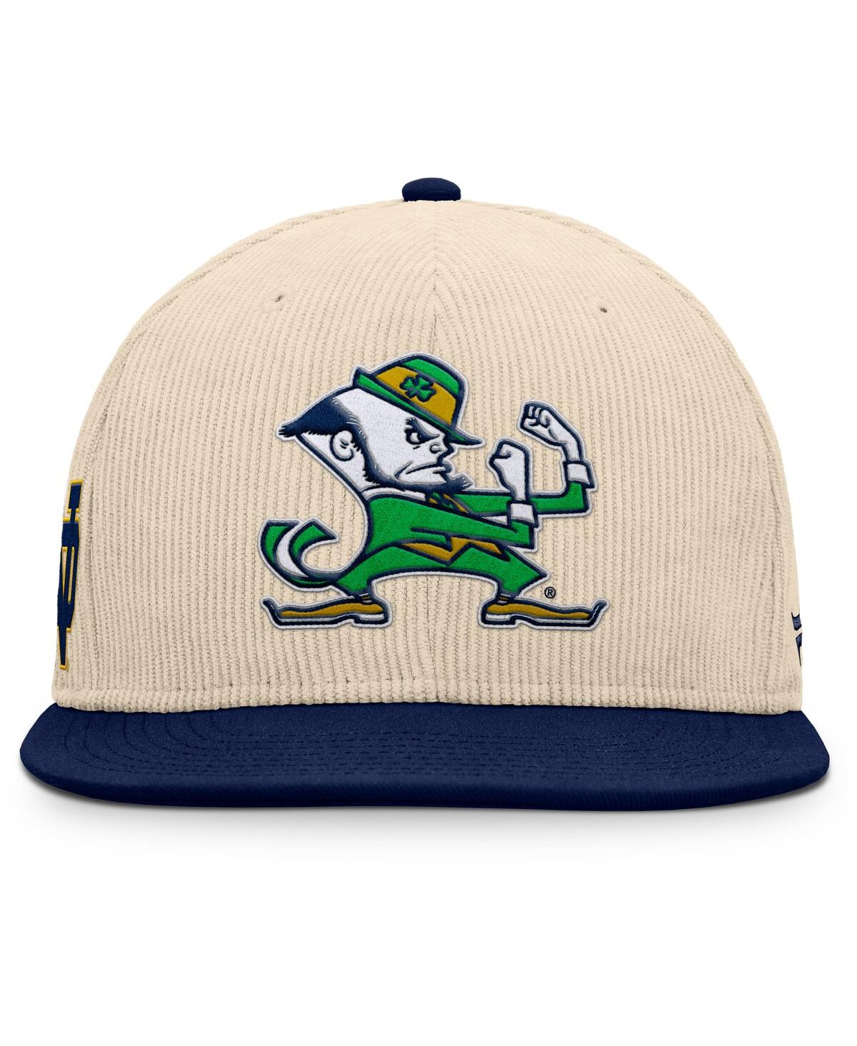 Fanatics Men's Tan Notre Dame Fighting Irish Catcher Snapback Hat In Tan