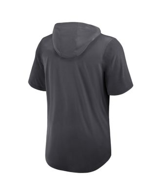 Men's Anthracite Buffalo Bills Tri-Blend Performance Hoodie T-Shirt