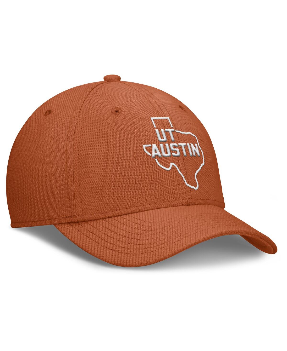 Nike Men's Texas Orange Texas Longhorns Local Swoosh Flex Hat In Orange