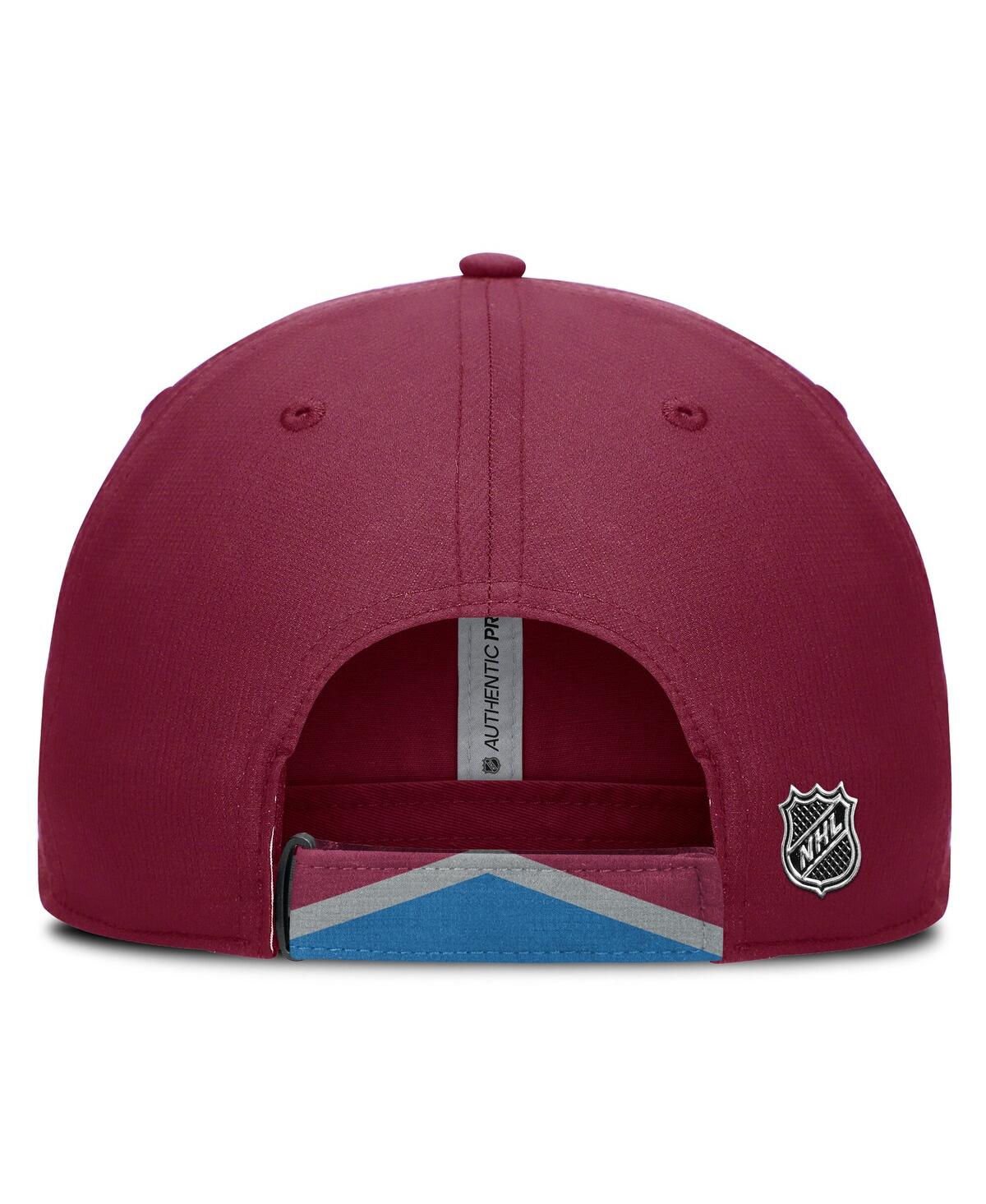 Fanatics Men's Burgundy/blue Colorado Avalanche Authentic Pro Ripstop Adjustable Hat In Burgundy,blue