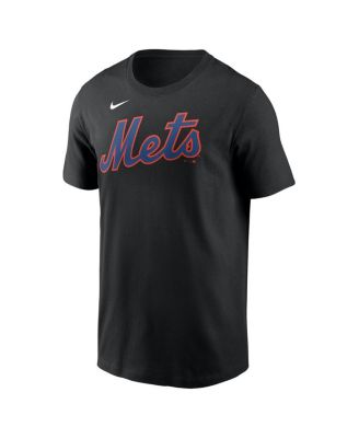 Men's Francisco Alvarez Black New York Mets Fuse Name Number T-Shirt