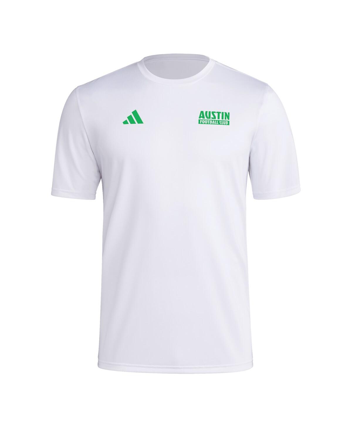 Adidas Originals Men's White Austin Fc Local Wrap T-shirt In Multi