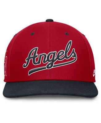 Men's Red/Navy California Angels Cooperstown Collection Pro Performance Snapback Hat