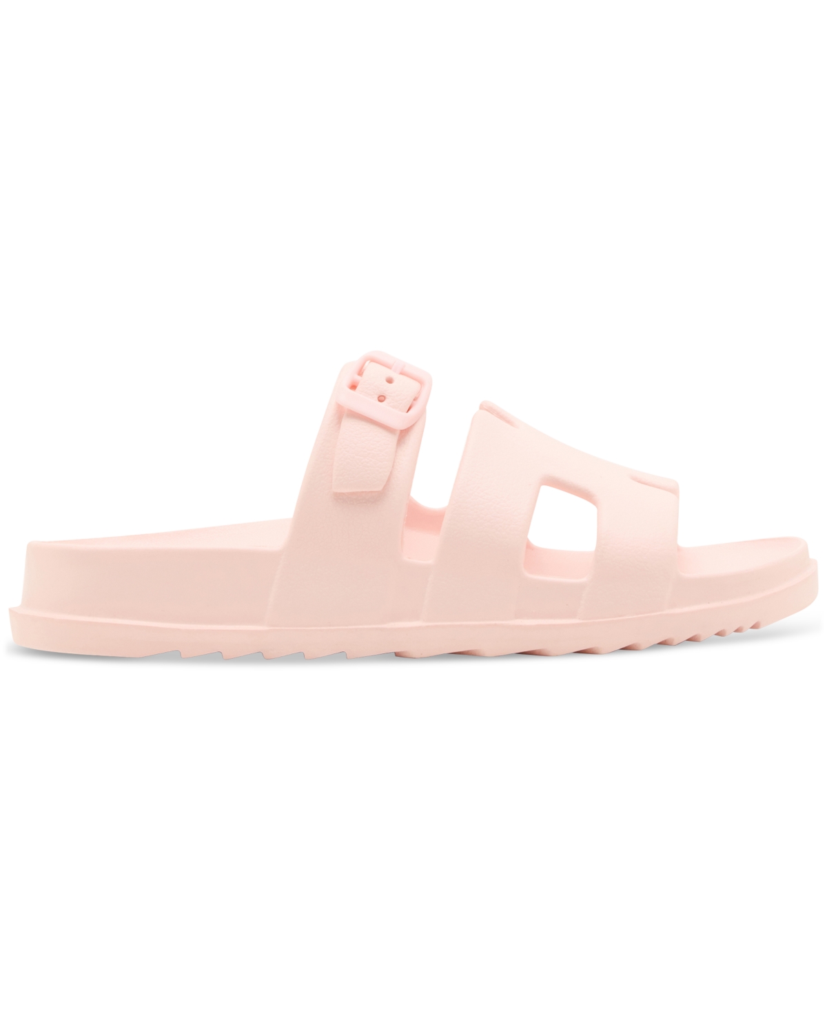 Madden Girl Darliing Banded Footbed Slide Sandals In Pink
