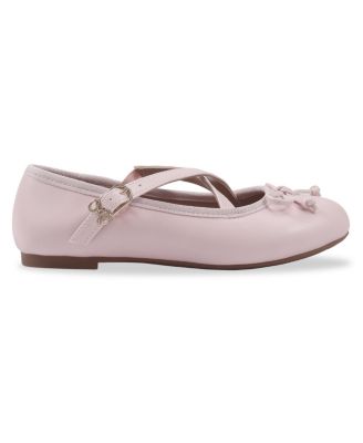 Little and Big Girls Candice Crossover Ballet Flat Dress Shoe